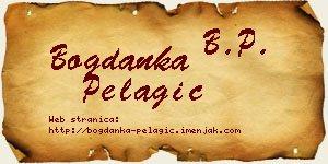 Bogdanka Pelagić vizit kartica